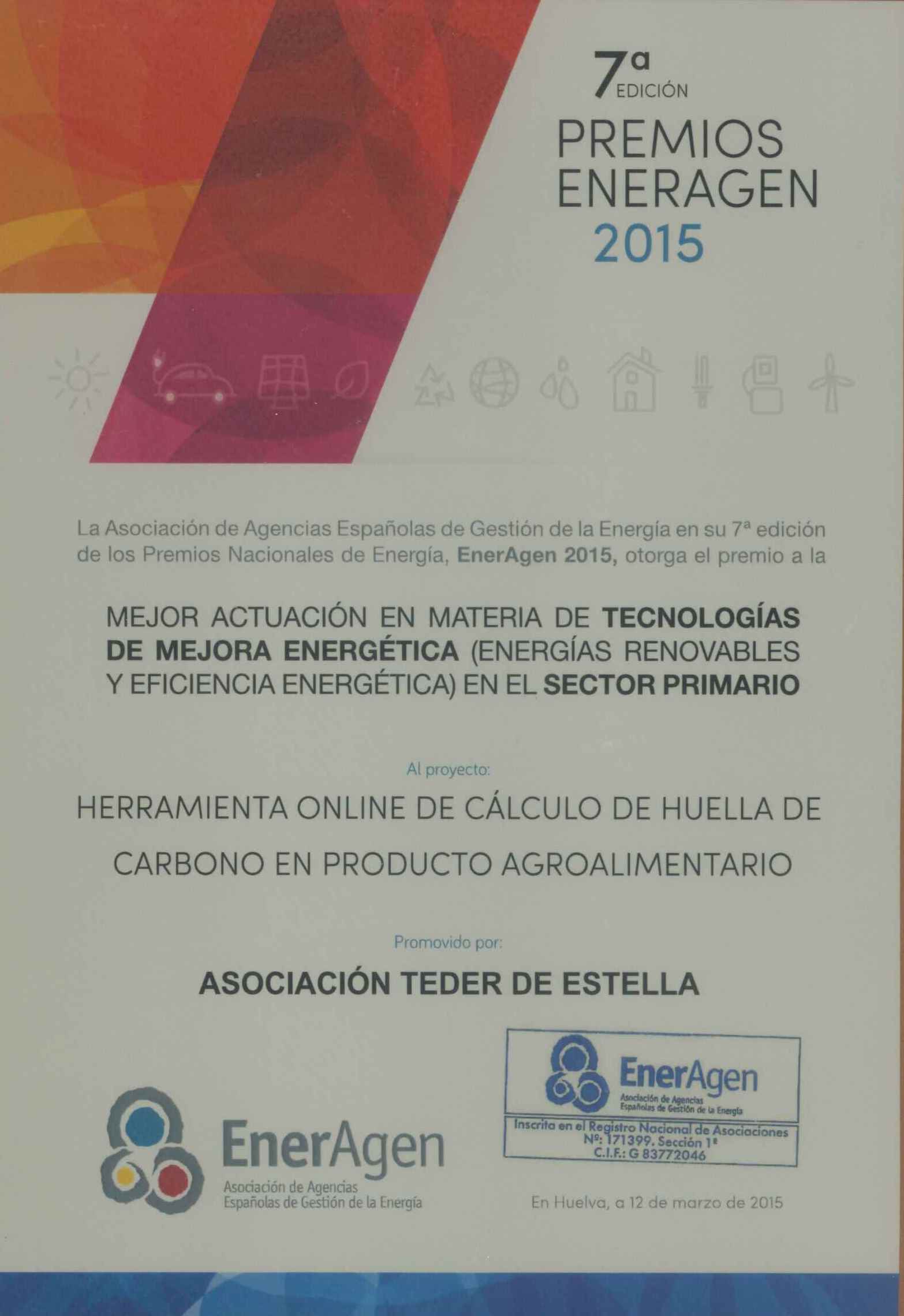 Primer Premio Nacional Eneragen 2015
